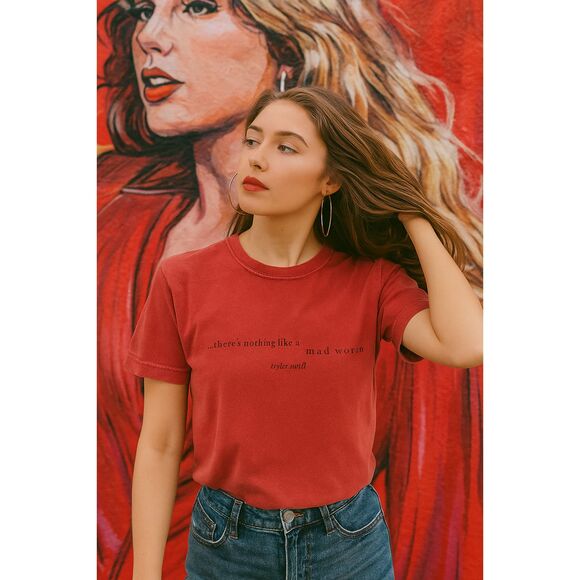 Taylor Swift There's Nothing Like A Mad Women T Shirt Tee Top Women's Size Small - Picture 1 of 7